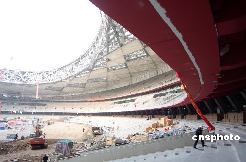 鸟巢内部装修正展开 奥运后将利用不会 人走巢空